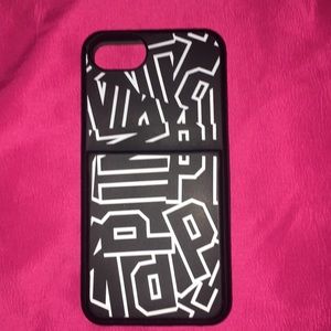 Pink phone case card holder